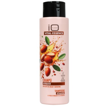 Champú reparador con aceite de argán y querantina Vital essence  