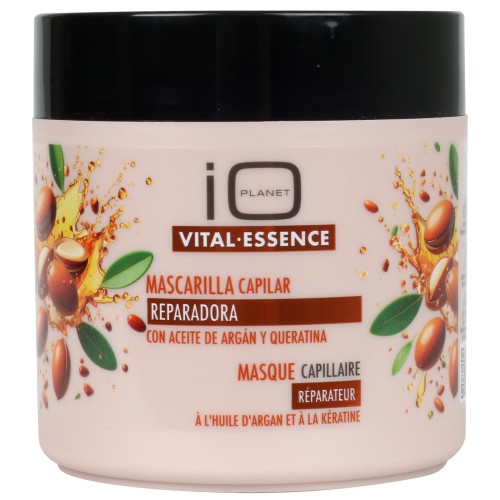 Mascarilla reparadora con aceite de argán y queratina Vital essence 